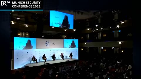 Bill Gates at the Munich Security Conference discussing omicron and vaccines.