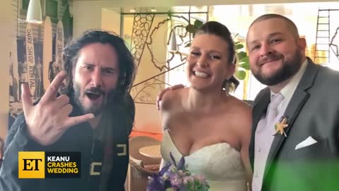 Keanu Reeves CRASHES British Couple’s Wedding!
