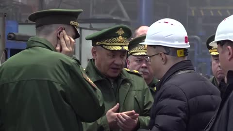 Russian Defence Minister Sergei Shoigu visits military-industrial complex enterprises