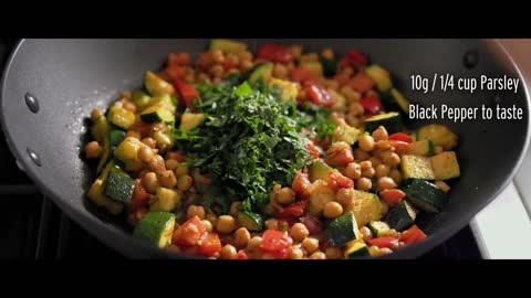 Healthy Chickpea Recipe for a Vegetarian and Vegan Diet Chickpea Vegetable Stir Fry