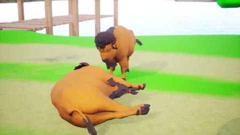 Farm Diorama - Farm Animals, Wild Animals | 3D Cartoons Sheep, Horse, Goat, Pigs, Bull Animals-19