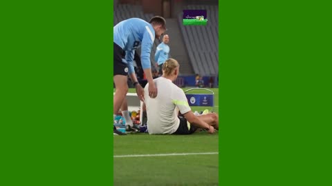 Haaland Accident in the training