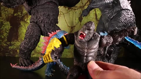 New 2 Godzilla X Kong The New Empire Toys Unboxed Shimo with Frost Bite Blast Godzilla with Heat Ray
