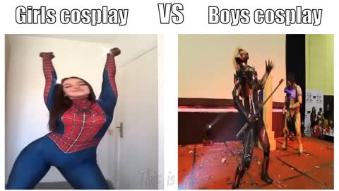 Girls cosplay vs Boys cosplay (Metal Gear Rising) #4