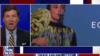 Tucker Checking in with Lizard Overlords in Davos Switzerland