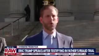 Eric Trump speaks out about the New York AG politically persecuting Trump and his family