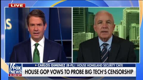 Rep Gimenez: Big Tech's Censorship Needs To Be Investigated!