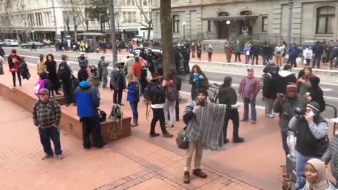 Anarchists Get Heckled By Black Guy Who Gets Called An Uncle Tom In Portland Oregon