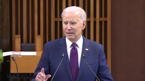 Biden: "Today, I applaud China for stepping up, excuse me, I applaud Canada."