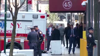 Trump arrives at NYC courthouse for arraignment