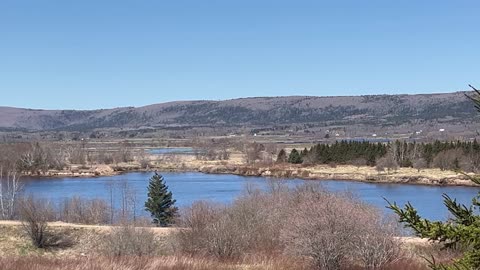 North Mountain As Seen From A 201 Highway In Tupperville NS