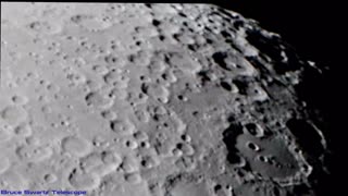Live Footage Close Up I Show Water Ice all over Clavius & we see the Colour too
