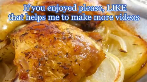 BAKED CHICKEN THIGHS Tasty and Easy Food Recipe