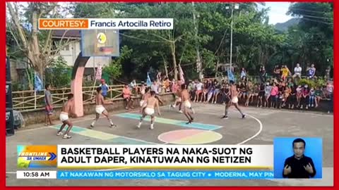 Basketball players nanakasuot ng diaper,kinatuwaan ng netizens그