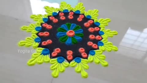 Best colour Rangoli creativity