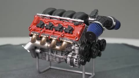 Building a V8 Engine Model Kit - V8 Car Engine Assembly --- AF invention