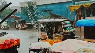 Rain | Rain in Sabzi mandi | Pakistan #pakistan #weather #rain