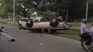 Accidente en la vía a Turbaco