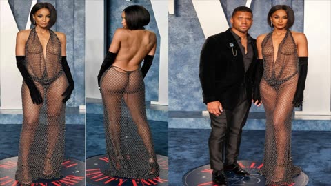 Russell Wilson's Wife Ciara Wore 1/2 Naked Dress To Oscars! Is This Wrong For A Wife & Mother? (Live Broadcast)