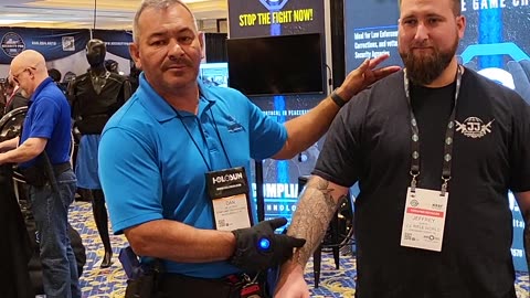 Compliant Technologies The Glove. Stop The Fight Now Demonstration (Tazer Glove) Shot Show 2023