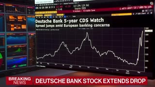 Deutsche Bank shares slump more than 12% as a new bout of stress hits the banking sector