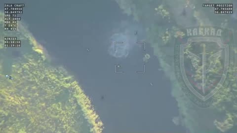 Ukrainian Tanker Drives His Tank Straight Into the Mokri Yaly River