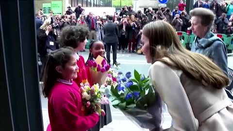 Britain's Kate Middleton visits maternal healthcare organisations