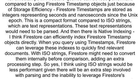 Is there any problem using ISO string in Firestore instead of their Timestamp object
