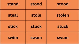 Irregular verbs 8