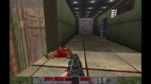 Brutal Doom - The Shores of Hell - Ultra Violence - Containment Area (E2M2) - 100% completion