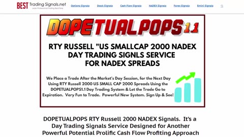 Introducing DOPETUALPOPS1 1 RTY Russell 2000 NADEX Spreads Day Trading Signals