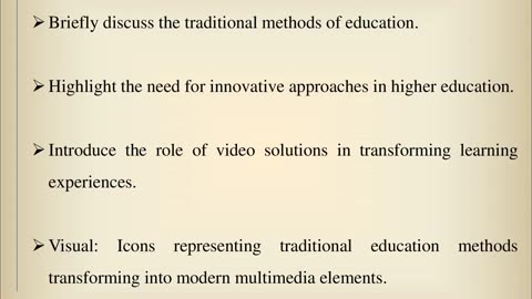 Video Solutions for Higher Education