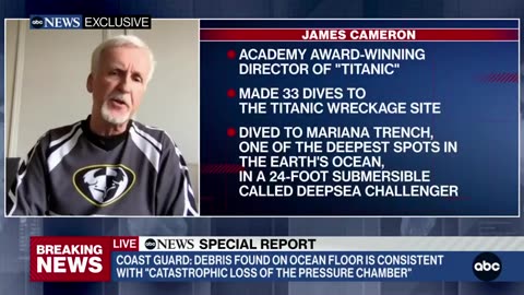 "Titanic" filmmaker James Cameron weighs in on the 'catastrophic' Titan sub implosion | ABC News