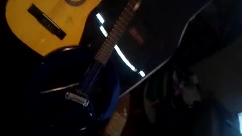 Electric guitar and an acoustic guitar recorded and used as music for this video.