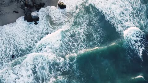 Tidal Majesty: Awe-Inspiring Waves from Above