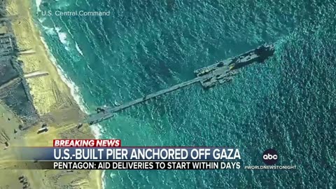 US military completes temporary pier off Gaza; aid deliveries to begin within days ABC News