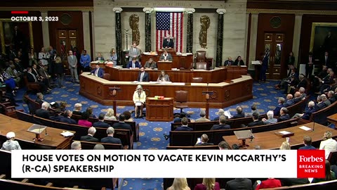 BREAKING NEWS: Kevin McCarthy Ousted As Speaker In Historic House Floor Vote