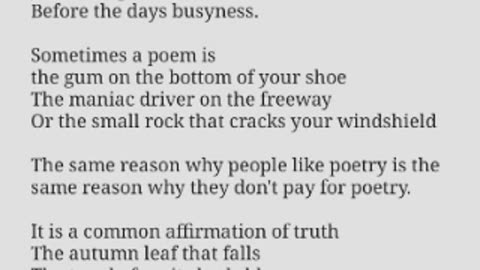 What is a poem? by Robert G Parent