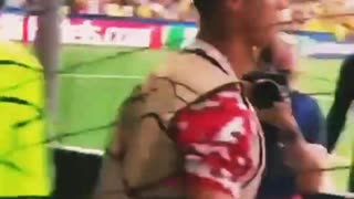 Cr.Ronaldo Accidentally Kicked The Ball On The Field Officer, What Did He Do?