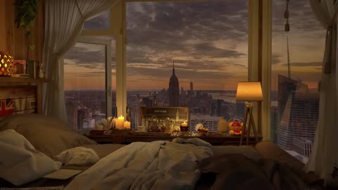 Cozy Jazz 🎷Luxury New York Apartment ✨ Relaxing Jazz Music for Sleep, Work, Study, Mood 💫
