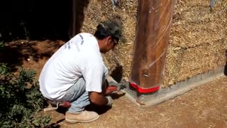 Prepping the building for the Application of Stucco