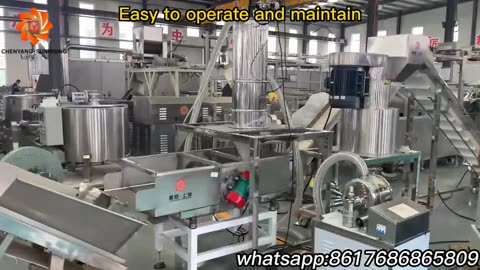 The complete set of bread crumb production line will testing before shipment