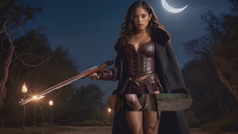 POSH - AI generated Jenna Ortega as Vampire Hunter