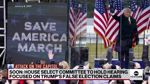 The attitude of the House Select Committee holding a hearing on Trump's false election claims