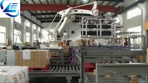 Automativ robot palletizer for cartons stacking with fast speed and stable performance