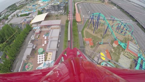 Steel Dragon 2000 Roller Coaster POV Awesome 4K Ultra HD Resolution Nagashima Spaland Japan