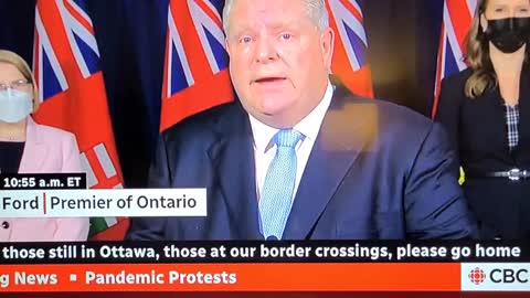 Ontario PM Doug Ford declaring state of emergency