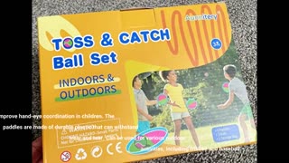 Watch Full Review: Aunnitery Kids Toys - Outdoor Games, Beach Toys, Toss and Ball Set with 6 Pa...