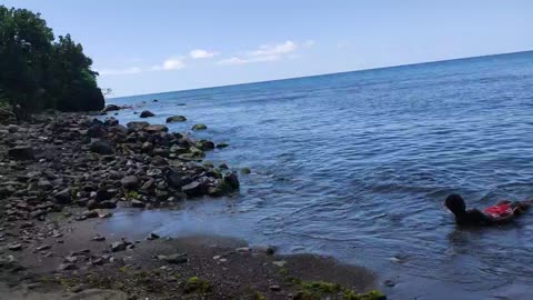 A peaceful day at the beach St Kitts