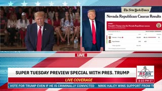 Donald Trump Does Super Tuesday Special Interview FULL